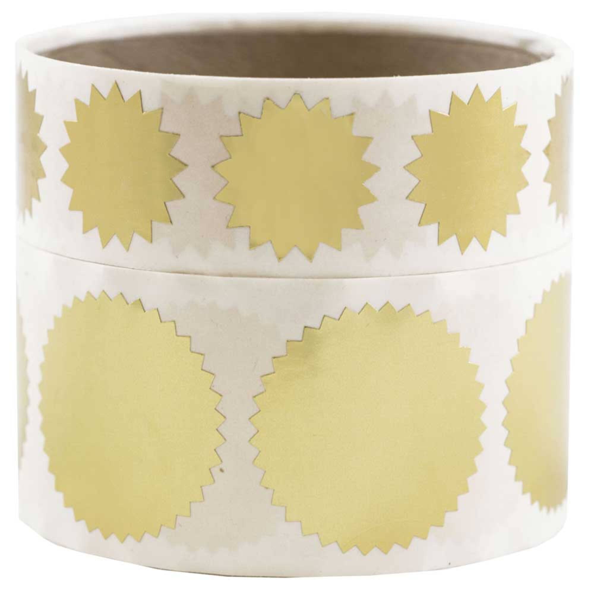 JAM Paper Gold Serrated Edge Circle Label Wafer Seal Combo Pack